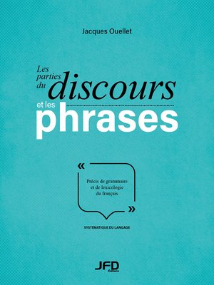 cover image of Les parties du discours et les phrases